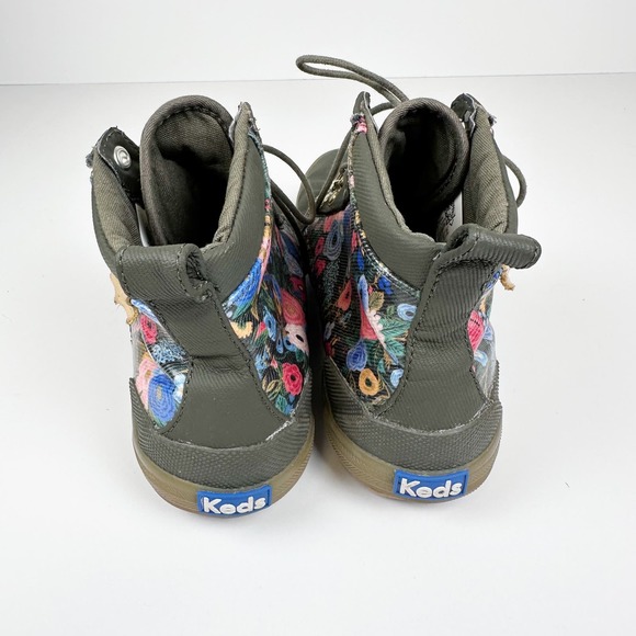 Keds x Rifle Paper Co Green Garden Party Floral Water Resistant Scout Boots US 5 - Picture 7 of 11
